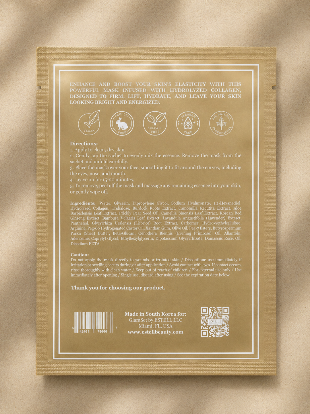 Collagen Biocellulose Sheet Mask