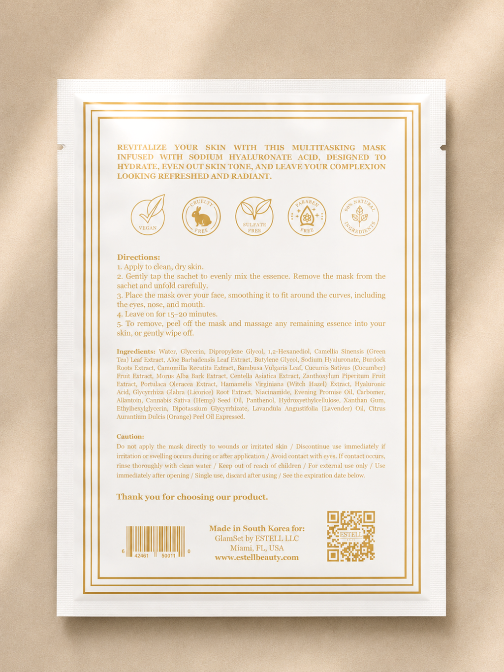 Hydrating Luxury Cotton Sheet Mask